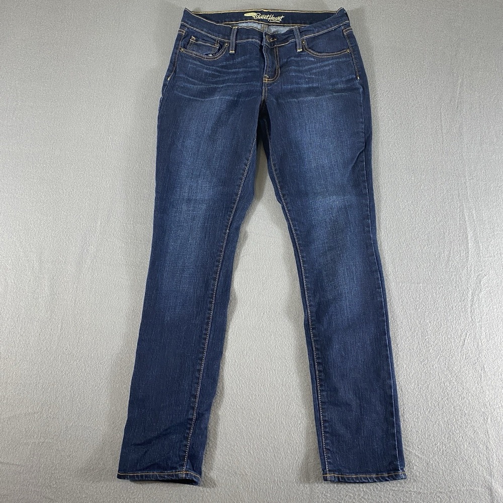 Old Navy Sweetheart Jeans Womens 6 Dark Wash Straight Leg Mid Rise Denim